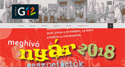 Desktop Screenshot of galeria12.hu